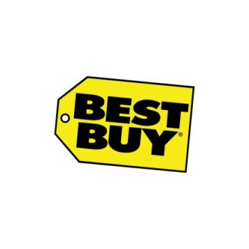 The best buy logo on a white background featuring promotions and deals.