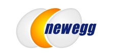 The newegg logo on a white background featuring the best deals and promotions.