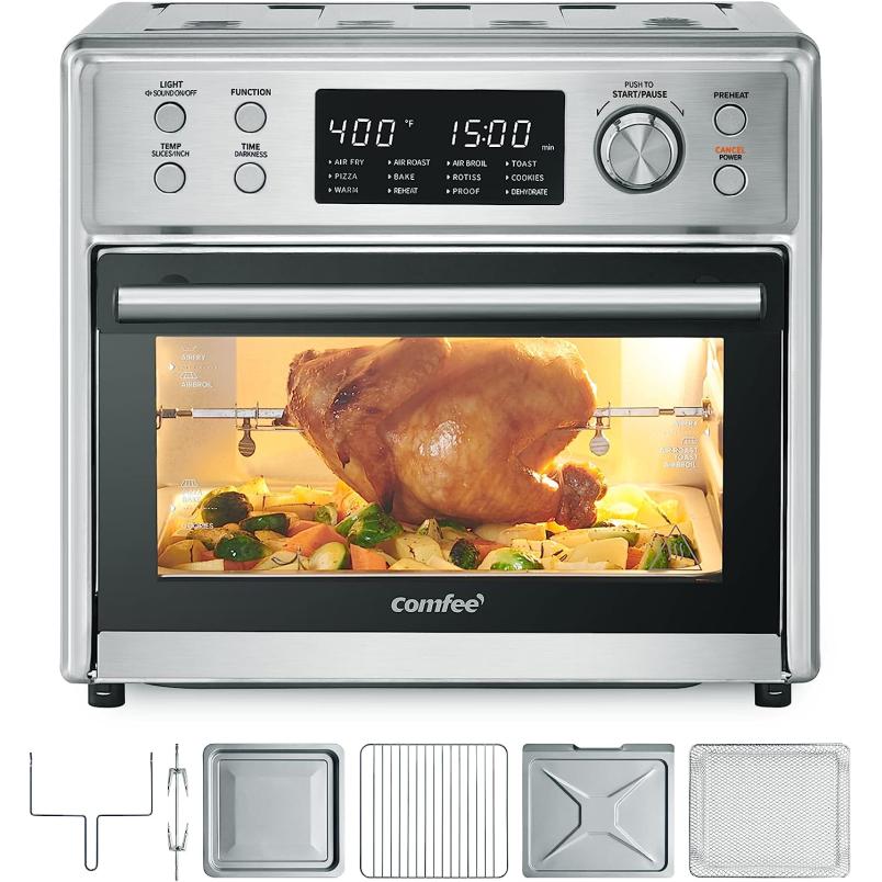 8152Ihjm1rL. AC SL1500  750x804 - COMFEE\' Toaster Oven Air Fryer Combo, 54% off Use This Promo Code