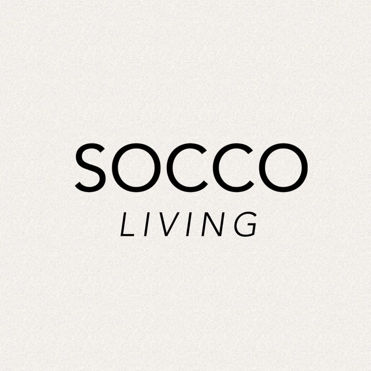 The logo for soco living.
