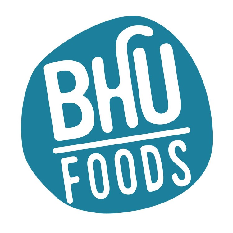 Bhu foods logo on a white background.