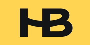 The hb logo on a yellow background.