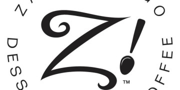 The logo for zambawago desserts and coffee.
