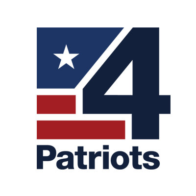 The 4 patriots logo on a white background.