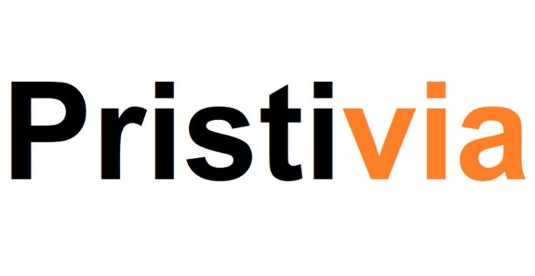 The logo for pristiva.