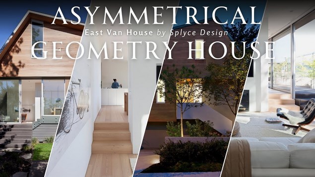 Asymetrical geometry design house.