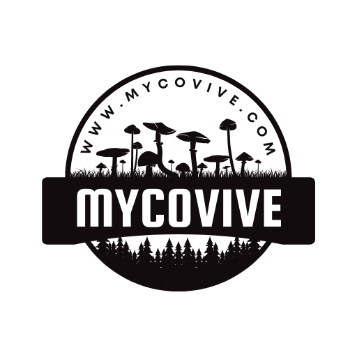 The logo for mycovive com.