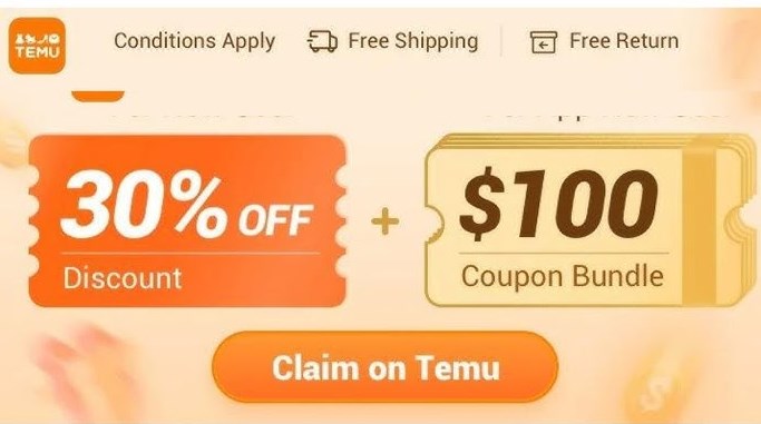 A website with a coupon for a 30 % off coupon.