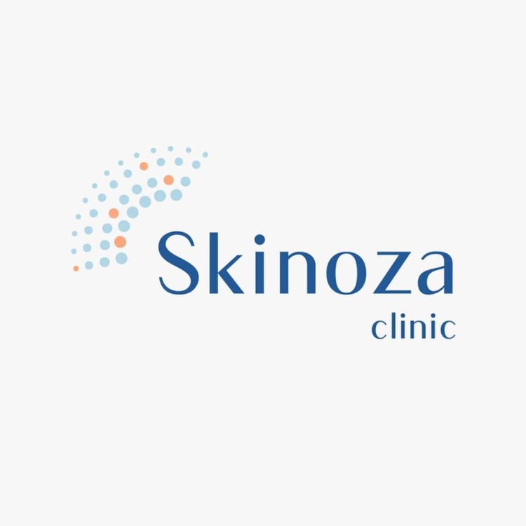 Skinoza clinic logo on a white background.