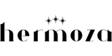 Black text that reads "hermoza" with three stars centered above the letter 'o' in a minimalist sans-serif font.