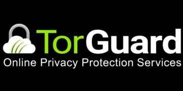 TorGuard logo with a padlock icon and the text "TorGuard Online Privacy Protection Services" on a black background.